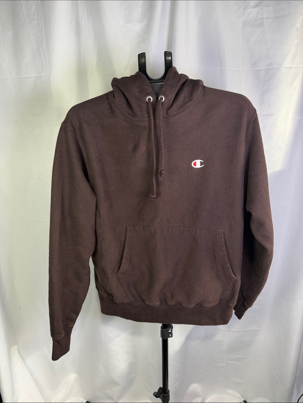 Champion Reverse Weave Men's Brown Pullover Hoodie with Kangaroo Pocket